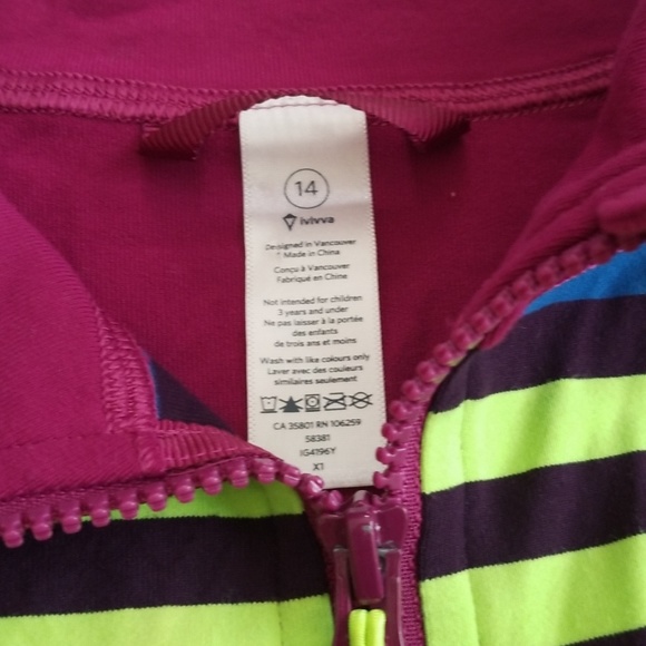 Ivivva Perfect Your Practice Jacket -sz 14- - Picture 4 of 8